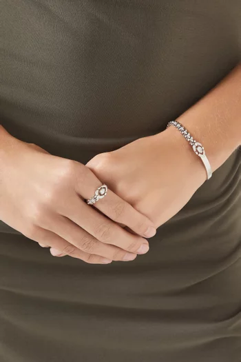 Dualité Iconic Diamond Ring in 18kt White Gold
