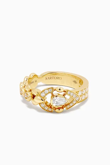 Dualité Iconic Diamond Ring in 18kt Gold