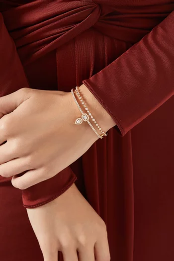 Trilogie Essence Diamond Bangle in 18kt Rose Gold