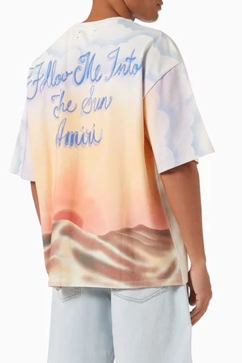 Follow Me Oversized T-shirt in Cotton