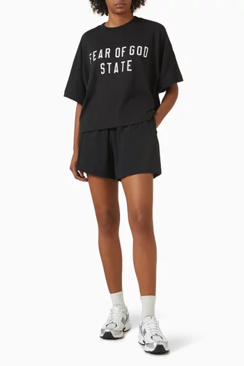 Logo Soccer Shorts in Cotton