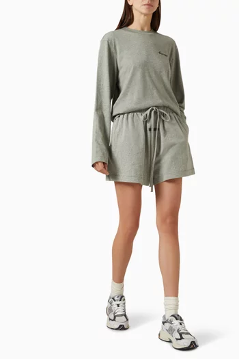 Logo Soccer Shorts in Cotton