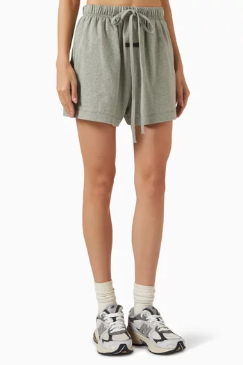 Logo Soccer Shorts in Cotton