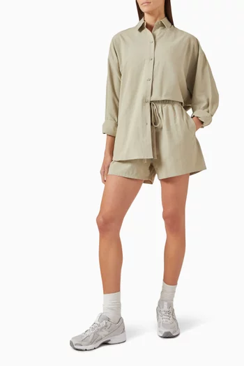 Soccer Shorts in Oxford Cotton