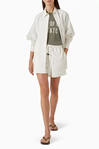 Soccer Shorts in Oxford Cotton