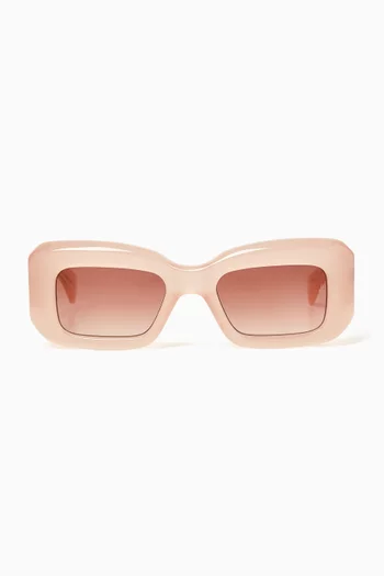 Vito Rectangular Sunglasses in Acetate