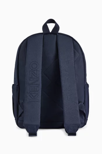 حقيبة ظهر مطرزة بنقشة نمر