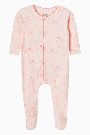 بيجاما قطعة واحدة بطبعة قطن