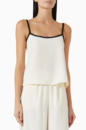 Girello Cami Top in Satin Crepe