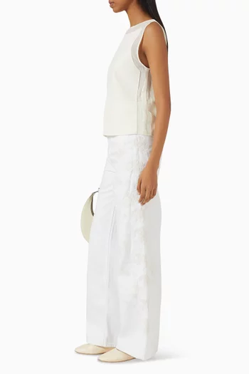 Garden Top in Crepe Satin