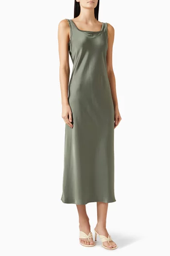 فستان لارفا بتصميم سهل الارتداء ستان