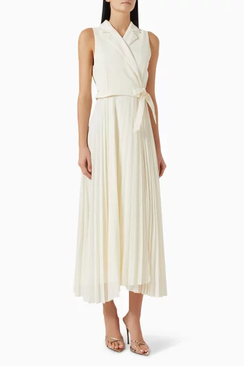 Statua Wrap Dress in Crepe