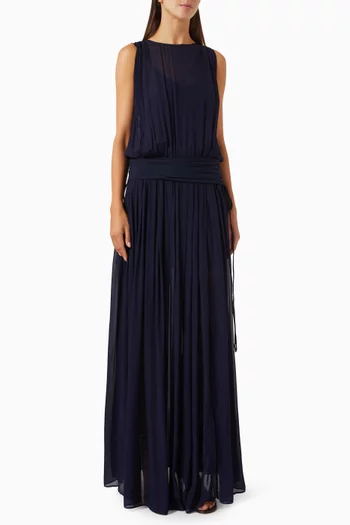 Rhone Drop-waist Maxi Dress in Mesh