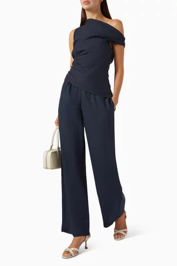 Elyca Drawstring Pants in Linen