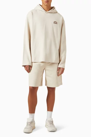 Arch Stack Oversized Hoodie in Cotton