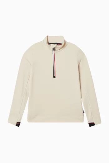 Half-zip Sweatshirt in Jersey
