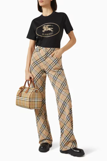 Embroidered T-shirt in Cotton