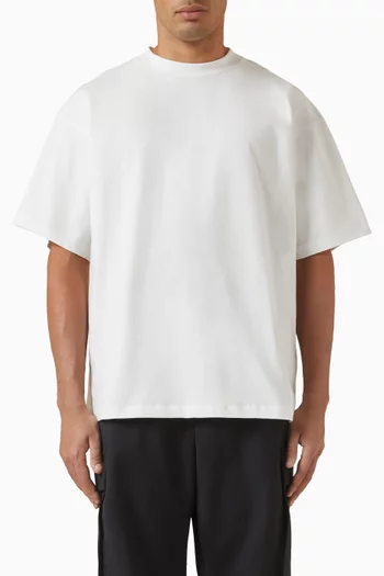 Leopard-print Logo T-shirt in Jersey