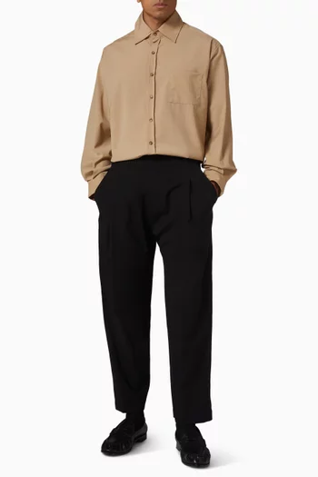 Button-up Shirt in Wool-blend