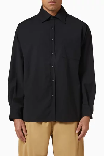 Button-up Shirt in Wool-blend