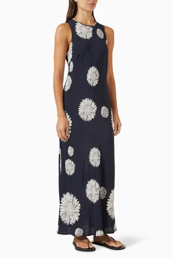 فستان فالنسيا حرير وكريب