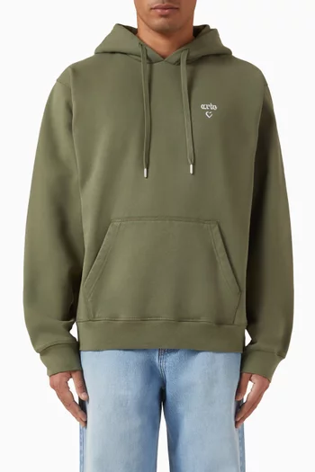 Antwerp Heart Hoodie in Cotton-fleece