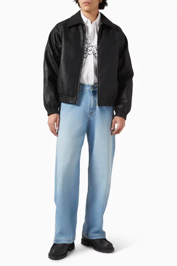 Basic Jacket in Faux Leather