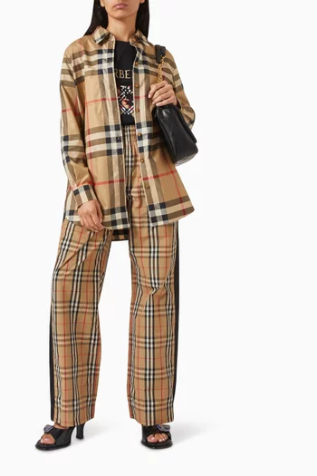 قميص باولا بنقشة مربعات