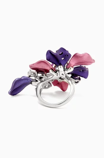 Ariel Ring in 18kt White Gold & Rhodium Vermeil