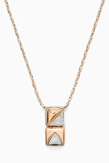 Pami Chain Necklace in 14kt Rose & White Gold