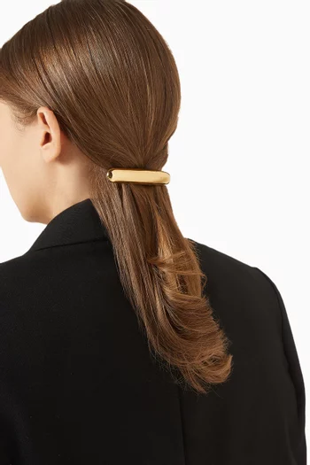 The Molly Hair Clip in 18kt Gold-plated Brass