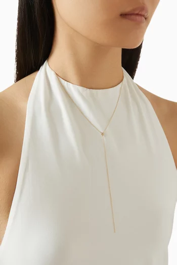 قلادة ديون مرصعة بالماس ذهب أصفر عيار 9