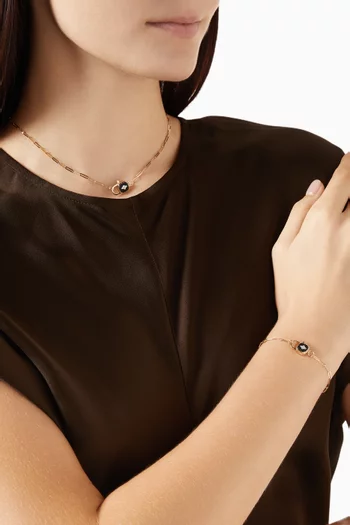 قلادة جنجر مرصعة بالراتنج ذهب عيار 9