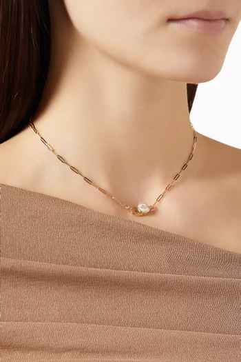 قلادة جنجر مرصعة بالراتنج ذهب عيار 9