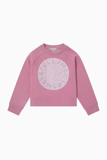 Pop Logo Sweatshirt in Organic Cotton