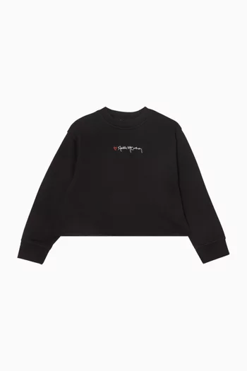 Logo Sweatshirt in Organic Cotton