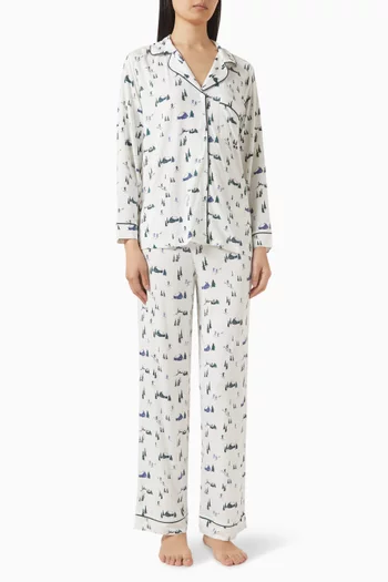 Gisele Printed Long Pyjama Set in TENCEL™ Modal