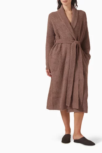 Waffle Robe in Recycled Boucle