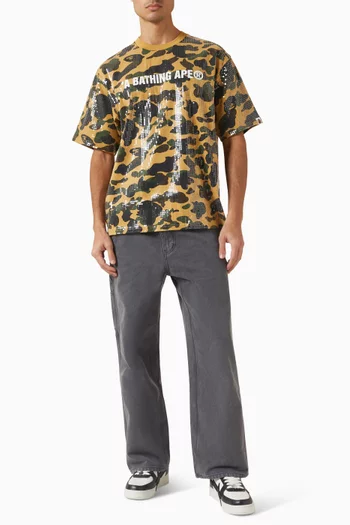 1st Camo Logo Sequin T-shirt in Cotton