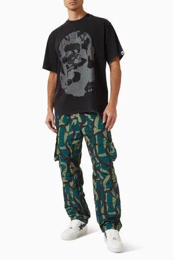 Ape Head Heavy Washed T-shirt in Cotton