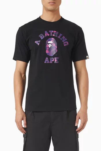 Color Camo College T-shirt in Cotton