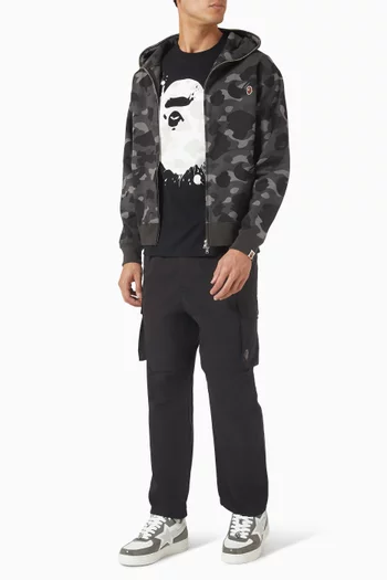 City Camo Painting Ape Head T-shirt in Cotton