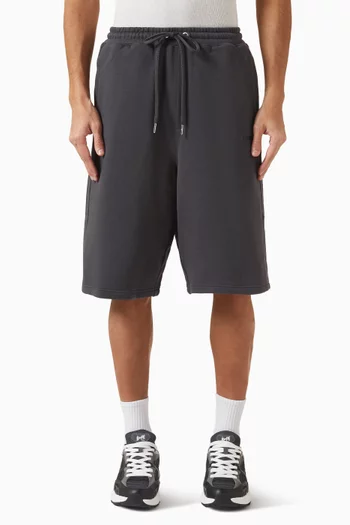 Logo Knee-length Sweat Shorts in Cotton-blend