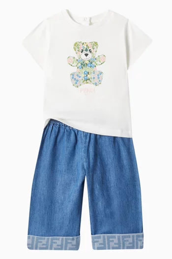 Wide-leg Pants in Denim