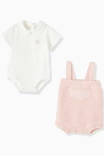 FF Crochet Romper Set in Cotton