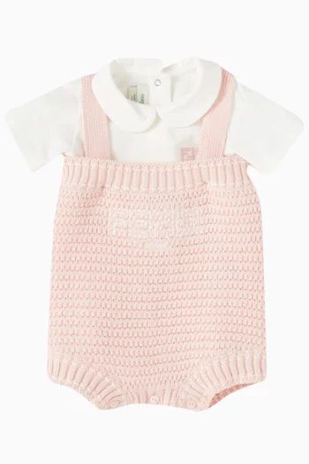 FF Crochet Romper Set in Cotton