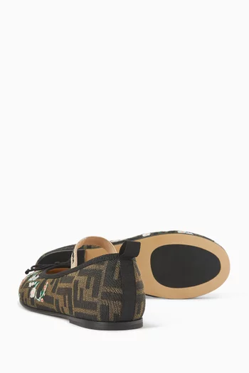 FF Ballerina Flats in Jacquard