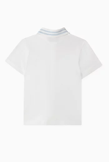 Logo-embroidered Polo Shirt in Cotton-piqué