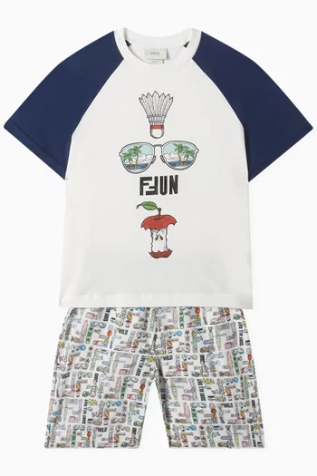 Logo-print T-shirt in Cotton