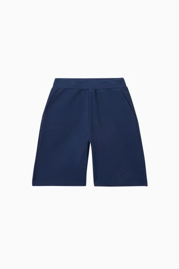 Logo-embroidered Shorts in Cotton